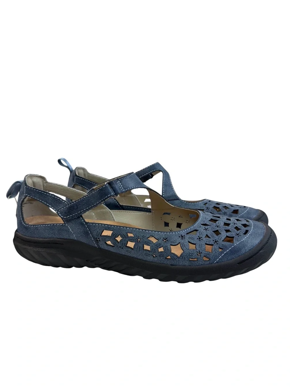 JBU Bellerose Encore Casual Mary Jane Flats in Denim Color Women’s Size 11M